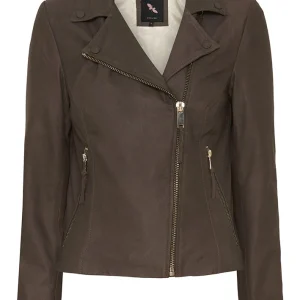 BTF CPH Biker Jacket Nappalon 100097 Skindjakke - Warm Grey