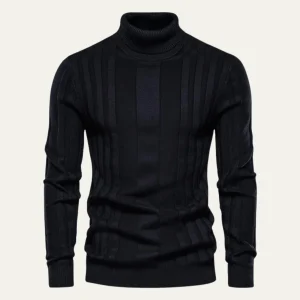 Freja Andersen | Herre slim fit strik rullekrave trøje