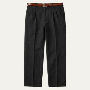 Freja Andersen | Herre vintage afslappet plisserede Straight bukser