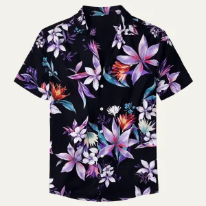 Freja Andersen | Herre let Tropical Coconut mønster Hawaiian Beach skjorte