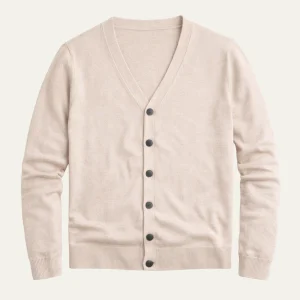 herre V-hals slim fit strik cardigan