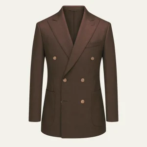 Freja Andersen | Herre Elegant dobbeltknappet jakkesæt - slim fit Formal 2 Piece Wedding sæt