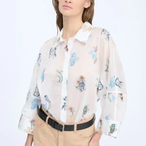 Munthe Nilsa Skjorte med broderier - Ivory