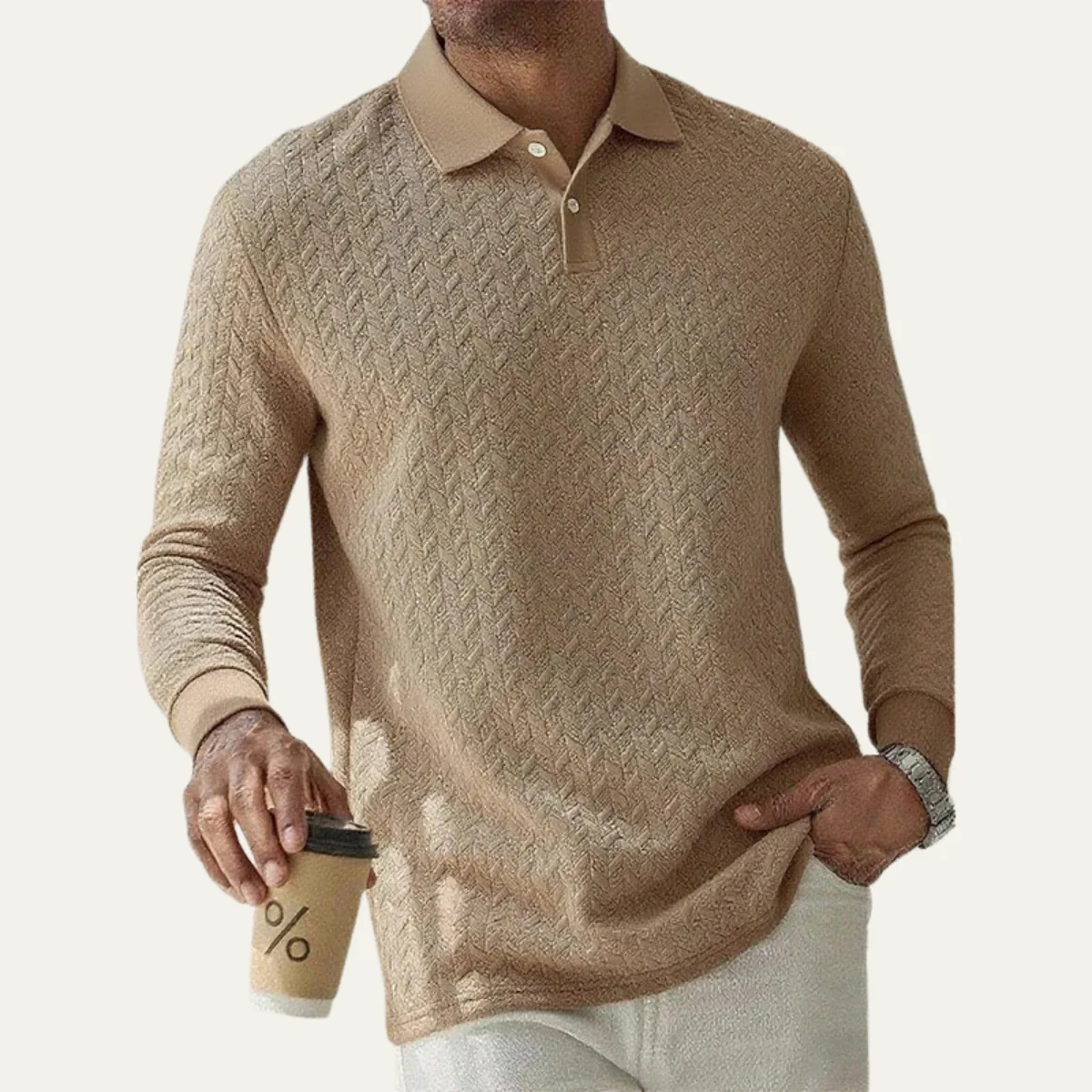 Fort William herre business strik polo trøje - Billede 4