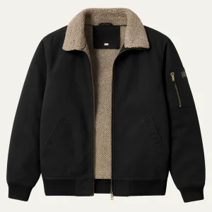 Freja Andersen | Herre Shearling Line vinter bomberjakke