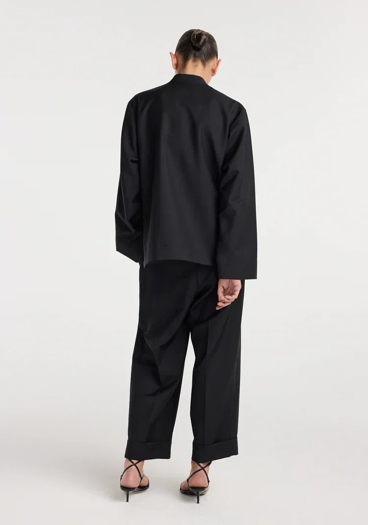 RÓHE Black Pankou Closure Jacket - Billede 5