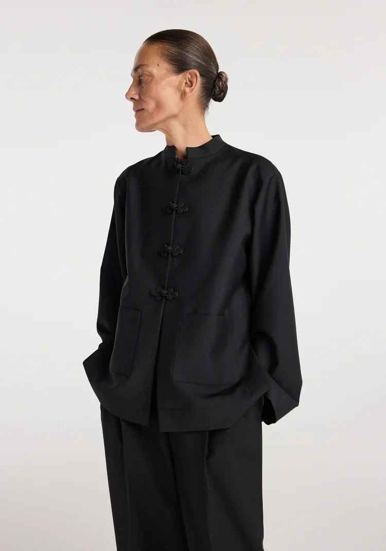 RÓHE Black Pankou Closure Jacket - Billede 4