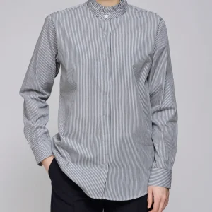 A.P.C. False Black À Col Volanté Blouse