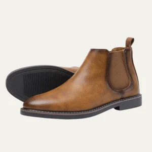 Fairmont | Herre Sleek Slip On Ankle læder pæne støvler