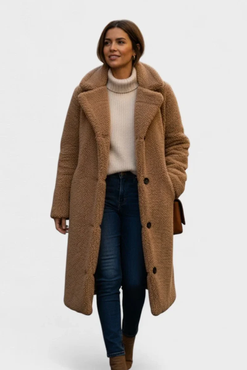 Freja Andersen | Elegant teddyjakke i luksuriøst design