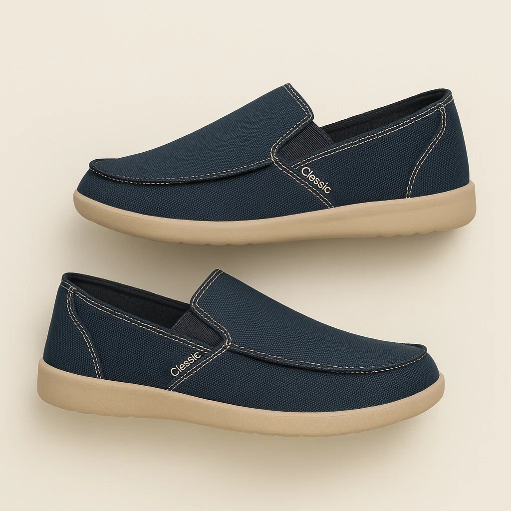 klassisk ruskind Old Money loafers - Billede 3