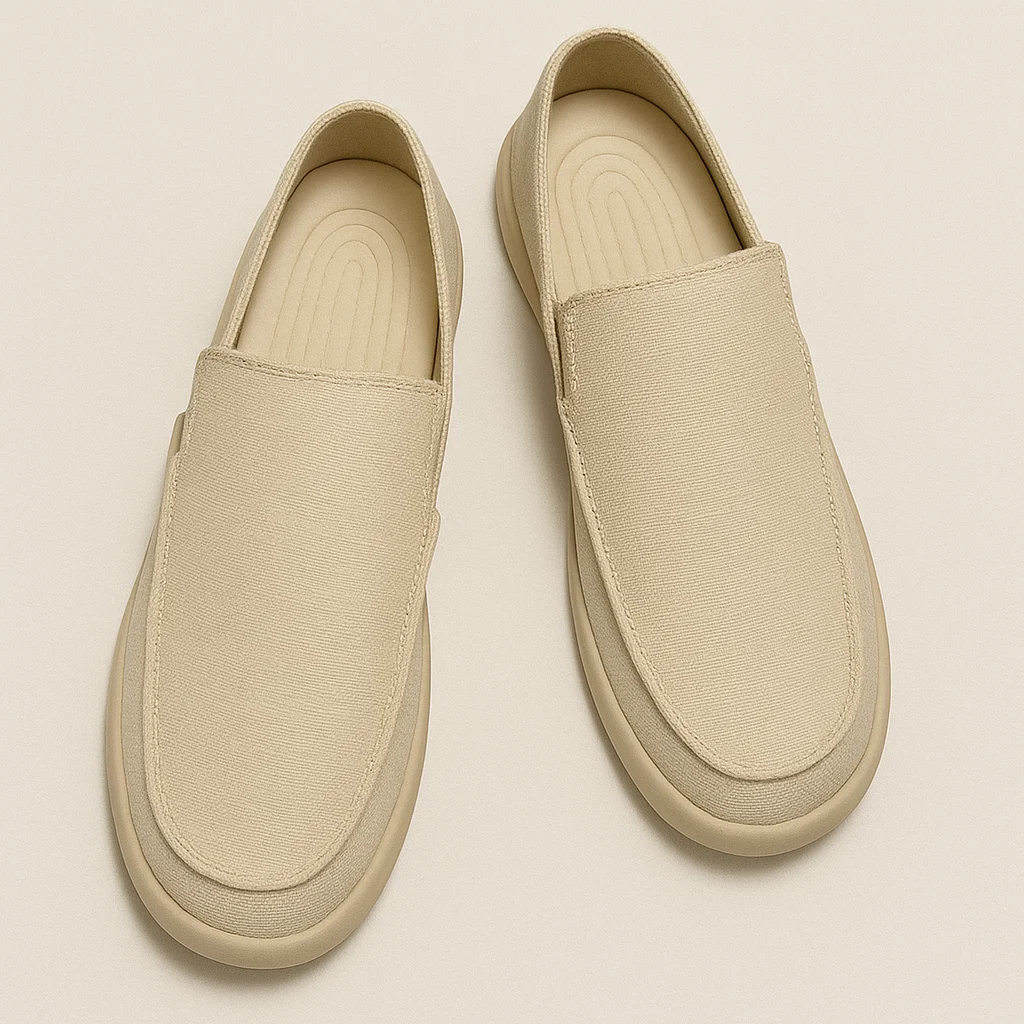 klassisk ruskind Old Money loafers - Billede 6