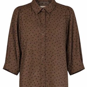 Lollys Laundry Bono Skjorte - Brun med prikker