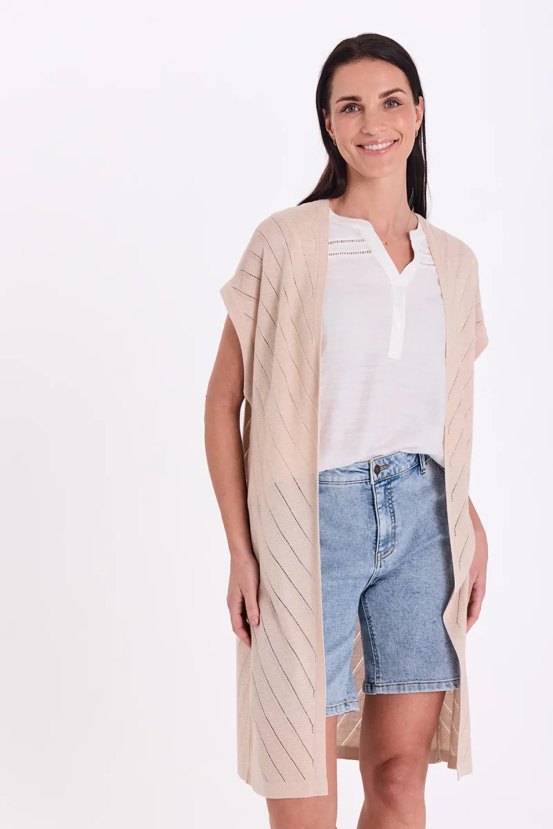 FQELINA - CARDIGAN - BEIGE