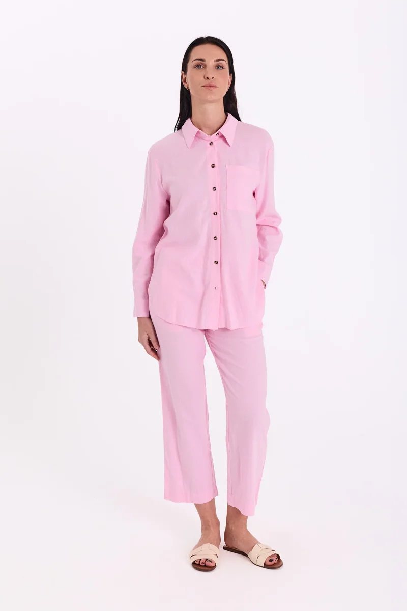 FQLAVA - ANKELBUKSER I HØR - ROSA - Billede 7