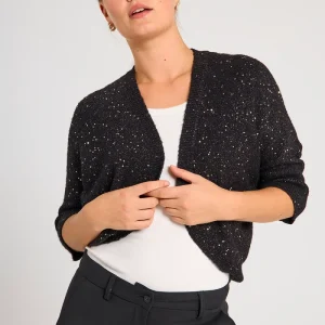 FQSIGGY - CARDIGAN - BRUN OG SORT