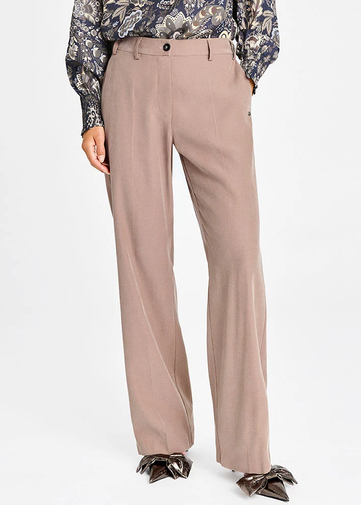 Gustav Esta Wide Leg Habitbukser 59016 Sand - Billede 2