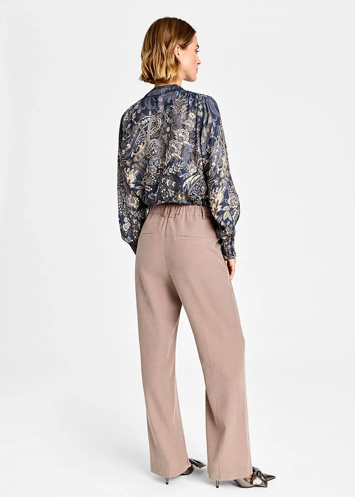 Gustav Esta Wide Leg Habitbukser 59016 Sand - Billede 4
