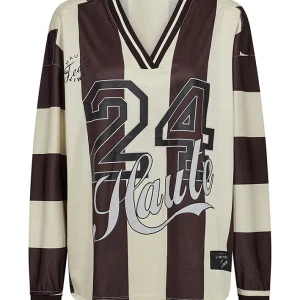 Haute L'Amitié Haute 24 Stripe Blouse - Mocca/Pearl