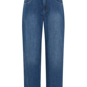 La Rouge Tenna Barrel Jeans - Blue Washed Denim
