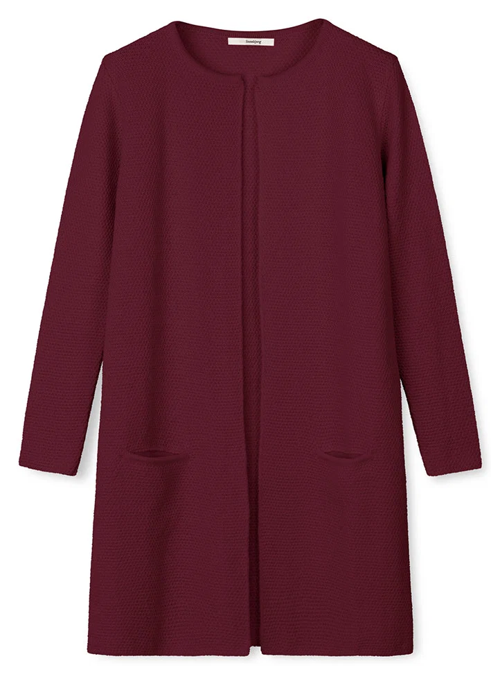 Sibin Linnebjerg Mary Cardigan - Burgundy - Billede 3