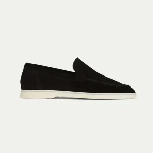 klassisk Suède Loafer sort