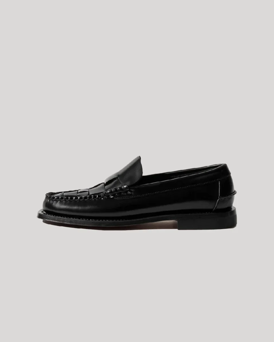 Hereu Nombela Leather Tassel Slip on Loafer Black - Billede 3