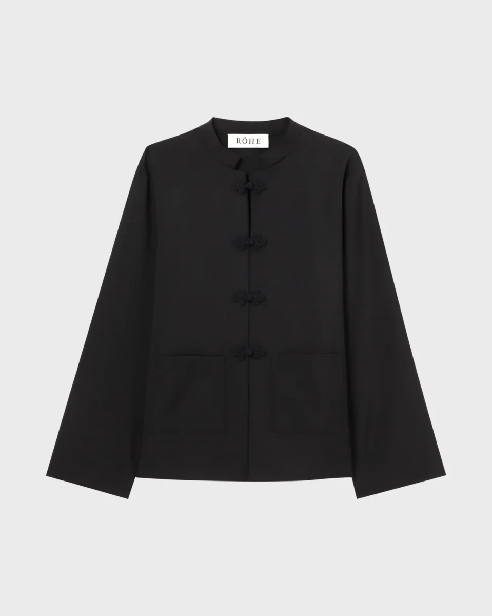 RÓHE Black Pankou Closure Jacket