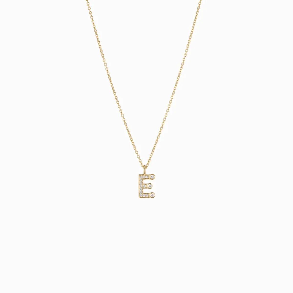 Sophie Bille Brahe Simple Letter E Necklace - Billede 2