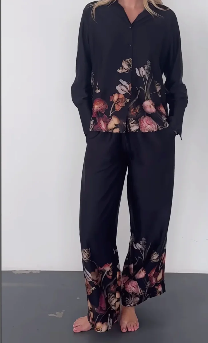 Karmamia Nomi Bukser - Black Blossom - Billede 3