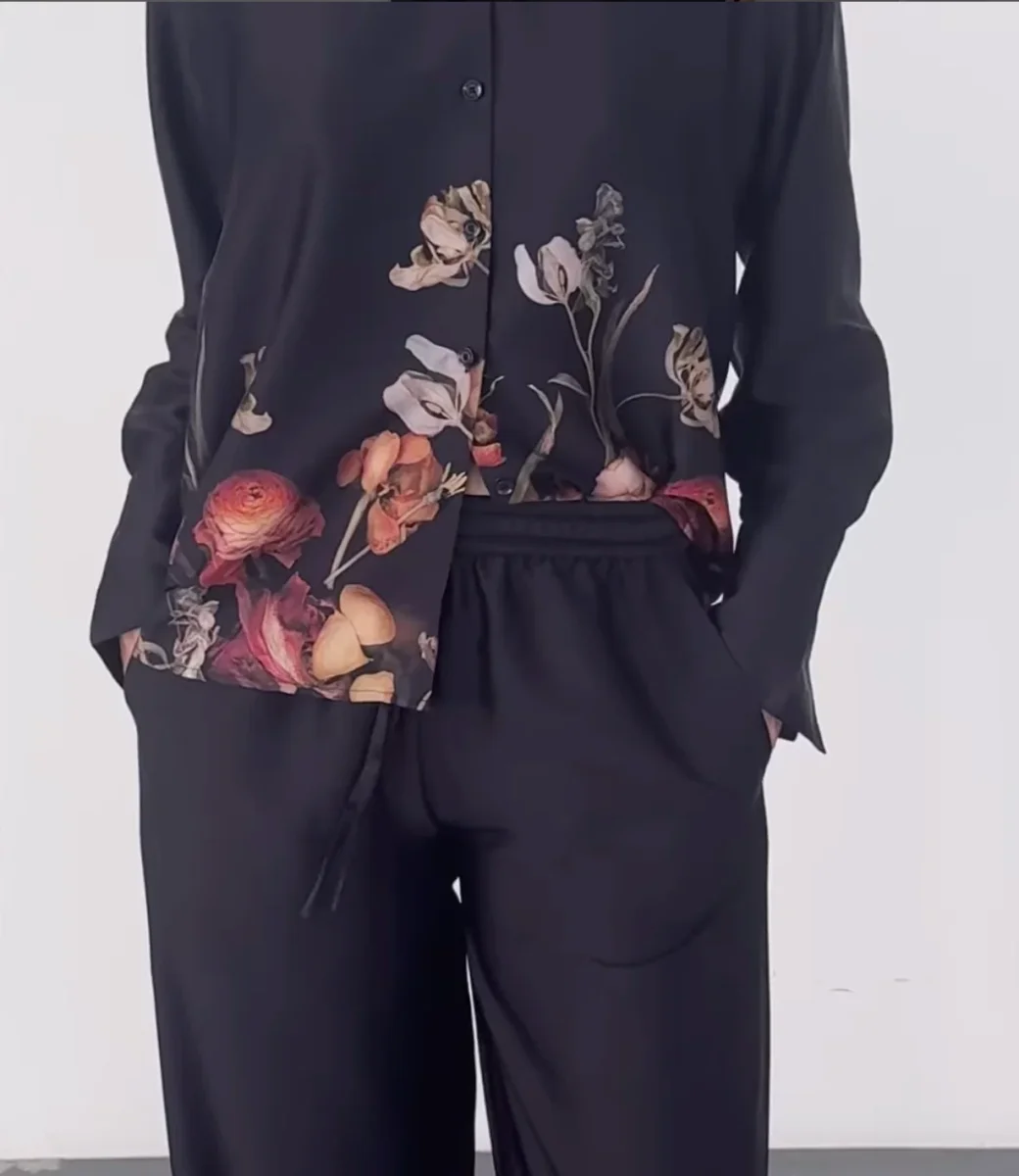 Karmamia Nomi Bukser - Black Blossom - Billede 4