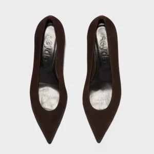 Aeyde Moka Cari Kid Suede Leather Pumps