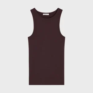 By Malene Birger Aubergine Mani Tank