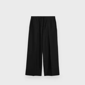 Toteme Black Wide Summer Trousers