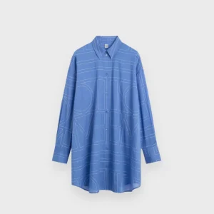 Toteme Cobalt Long Summer Shirt