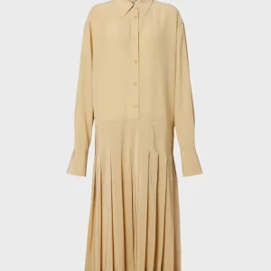 Toteme Chai Pleated Shirtdress