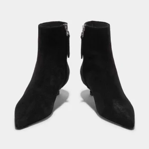 Aeyde Black Sofie Cow Suede Leather