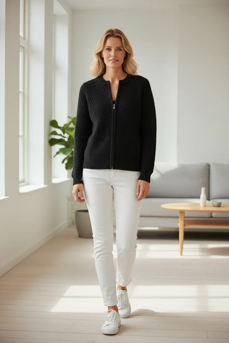 Sibin Linnebjerg Ane Cardigan - Black - Billede 3