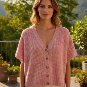Gustav Coya Knit Cardi Cape 60400 Quartz Pink