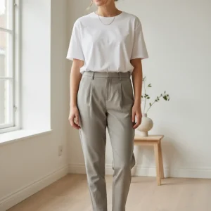 Copenhagen Muse Tailor Pants - Lysegrå habitbukser
