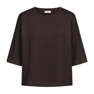 FQCONNY - FINSTRIKKET PULLOVER - BRUN